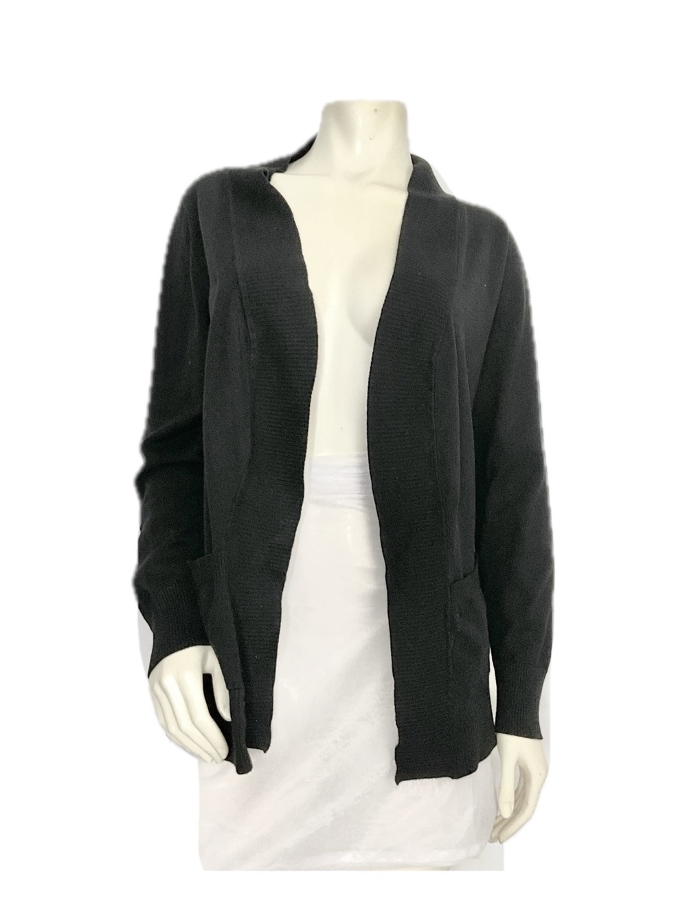 Cielo Black Open-Front Women's Cardigan
